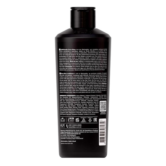 Felps Professional Force Gloss Conditioner, Marineplex and Glycolic Acid, Strengthening Treatment for All Hair Types, 8.45 fl oz (250mL)