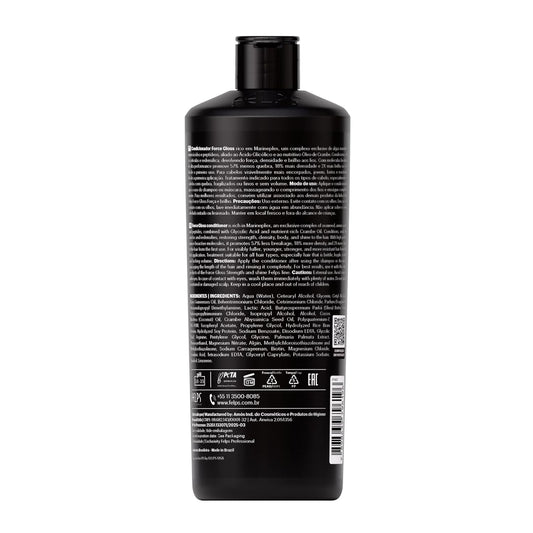 Felps Professional Force Gloss Hair Conditioner with Marineplex and Glycolic Acid, Strengthening Treatment for All Hair Types, 13.5 fl oz